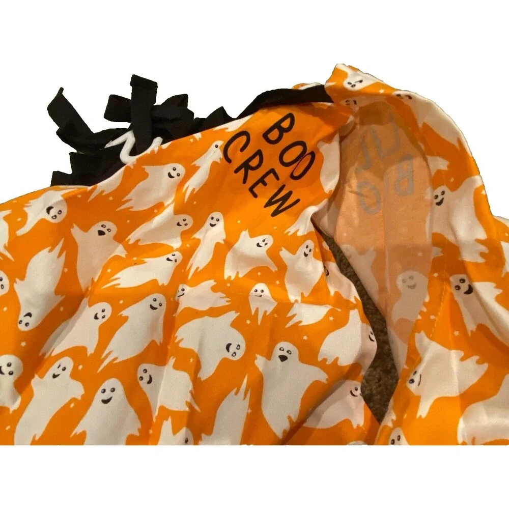 Coterie Mommy & Child Cotton Apron Set Halloween Boo/Lil Boo Ghosts Orange White